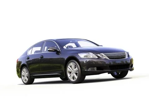 Modern car on a light background Illustrazione stock