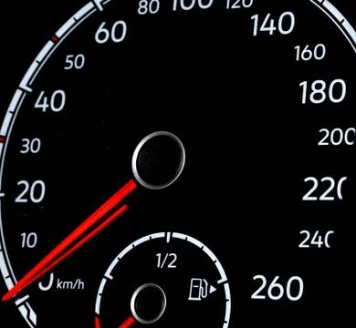 Modern Car Speedometer background Stock Photos