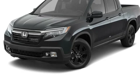 Modern car in studio Crystal Black Pearl 2017 Honda Ridgeline Black Edition Stock-Footage 159954443