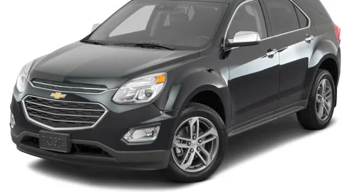 Modern car in white studio front view Black 2016 Chevrolet Equinox LTZ Stock Footage 159870129