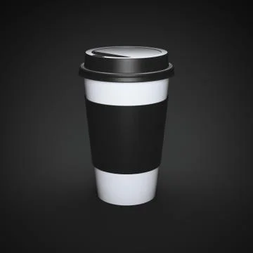 Modern cardboard cup Stock Illustration