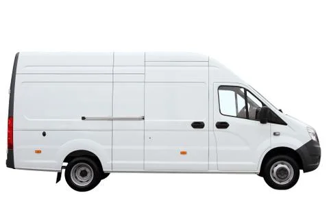 Modern cargo van. Stock Photos
