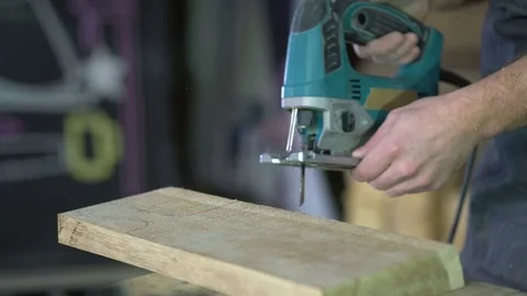 Modern carpenter at work Video stock 70922843