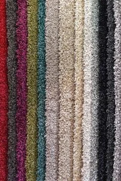 Modern carpets choice Stock Photos