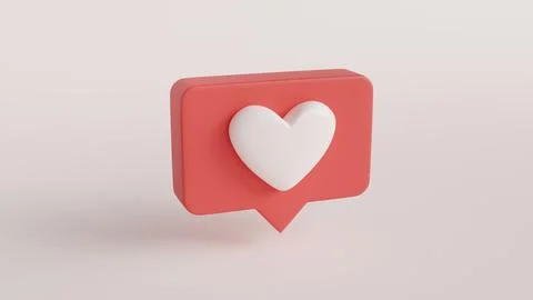 Modern cartoon button with like on white background. Business marketing con.. Illustrazione stock