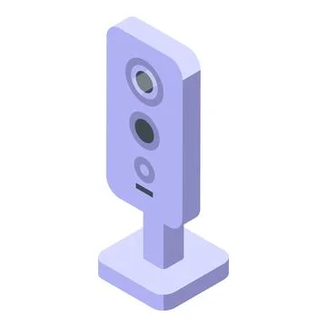 Modern cctv camera is detecting motion Stock Illustration