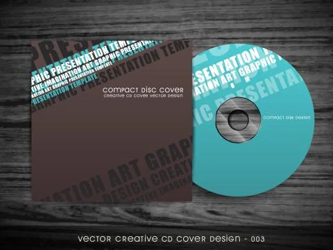 Modern cd cover design Stock-Illustration