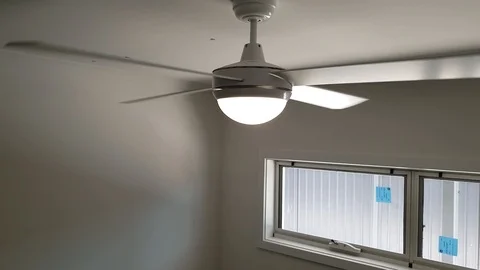 Modern ceiling fan Stock Footage 101044234