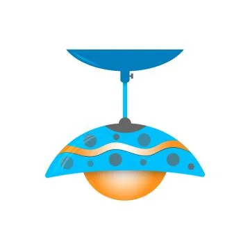 Modern ceiling lamp design icon isolated on white Stock Illustration
