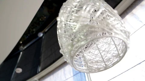 Modern ceiling lamp interior decoration Stock Footage 96629027