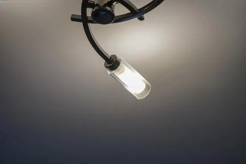 Modern ceiling light in a house Stock Photos