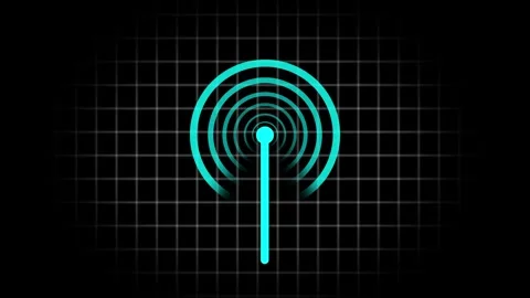 A modern cell tower stands a clear blue sky, showcasing technological progr.. Stock Footage 308849405