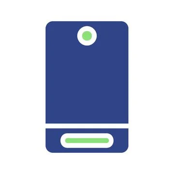 Modern Cellphone, Flat Style Vector Illustration Stock Illustration
