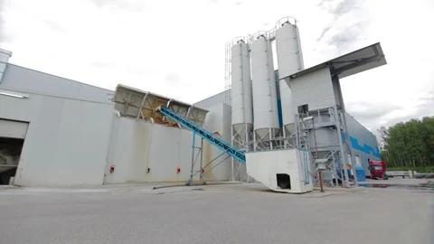 Modern Cement factory 스톡 동영상 90995506