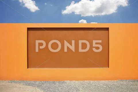 Modern cement fence Stock Photos