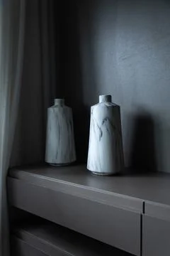 Modern ceramic vases Stock Photos
