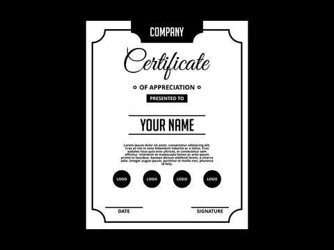Modern Certificate Template Vector Design, Professional Diploma &amp; Award Bac.. Stock Illustration
