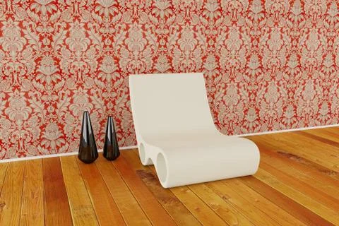 Modern chair in 3d Stock Illustration