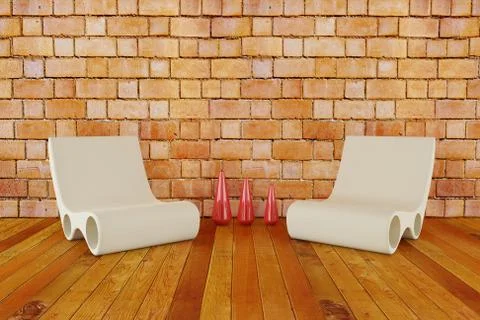 Modern chairs Иллюстрация