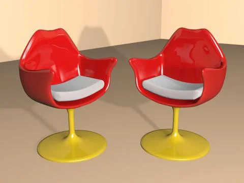 Modern chairs Stock Illustration