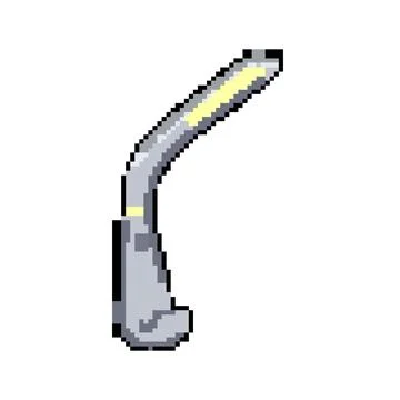 Modern charging lamp wireless pixel art vector illustration Stock Illustration