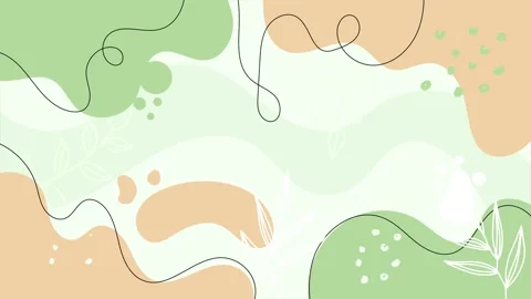 Modern charming floral pattern with soft pastel colors and elegant designs Stock Footage 293651523