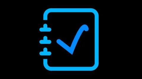 Modern Checklist Icon Stock Illustration