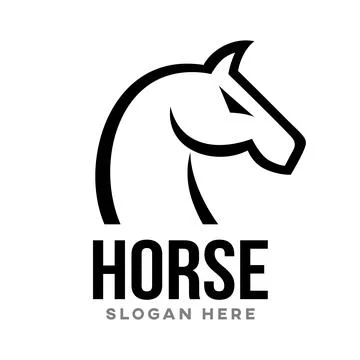 Modern chess horse logo. Vector illustration Stock Illustration
