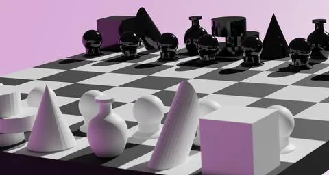Modern chess Illustrazione stock