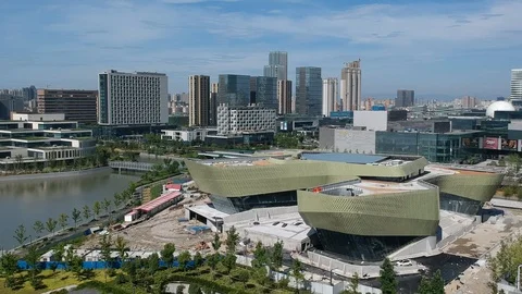 Modern China From Above Video stock 90799107