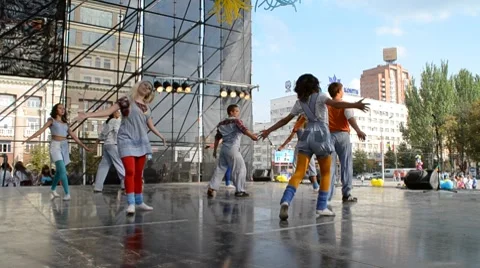 Modern choreography. Dance. Stock Footage