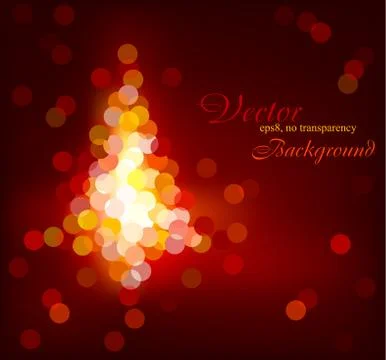 Modern Christmas glittering tree Stock Illustration