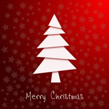 Modern christmas tree Stock Illustration