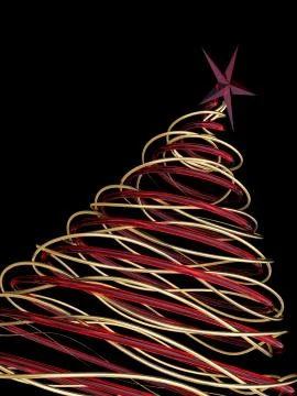 Modern Christmas tree Stock Illustration