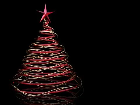 Modern Christmas tree Stock Illustration