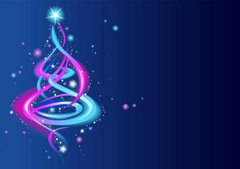 Modern christmas tree. Stock Illustration