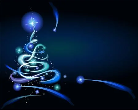 Modern christmas tree. Stock Illustration