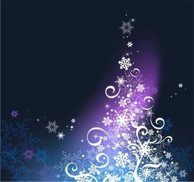 Modern christmas tree. Illustrazione stock