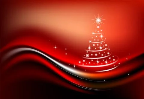 Modern Christmas tree Stock Illustration