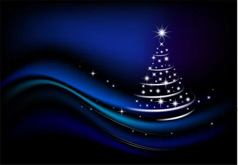 Modern Christmas tree Stock Illustration