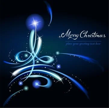 Modern Christmas tree Stock Illustration