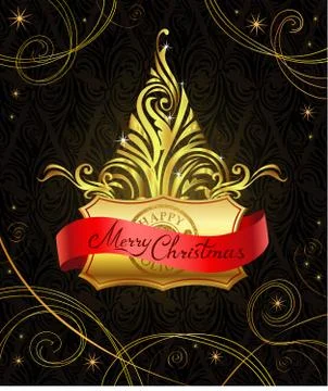 Modern Christmas tree Stock Illustration