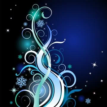Modern Christmas tree Stock Illustration
