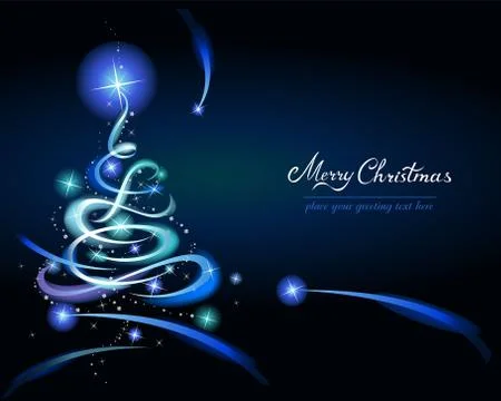 Modern Christmas tree Stock Illustration