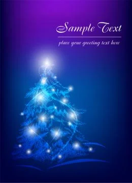 Modern Christmas tree Stock Illustration