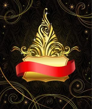 Modern Christmas tree Illustrazione stock