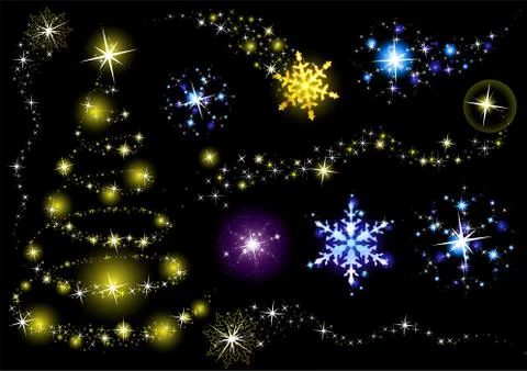 Modern Christmas tree Stock Illustration