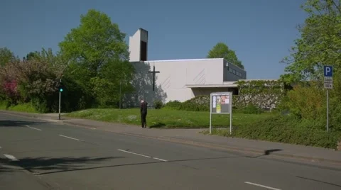 Modern church Stock Footage 62913135
