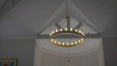 Modern Church Interior 1 Stock Footage 101789978