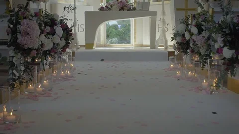 Modern Church Interior 2 Stock Footage 101789873